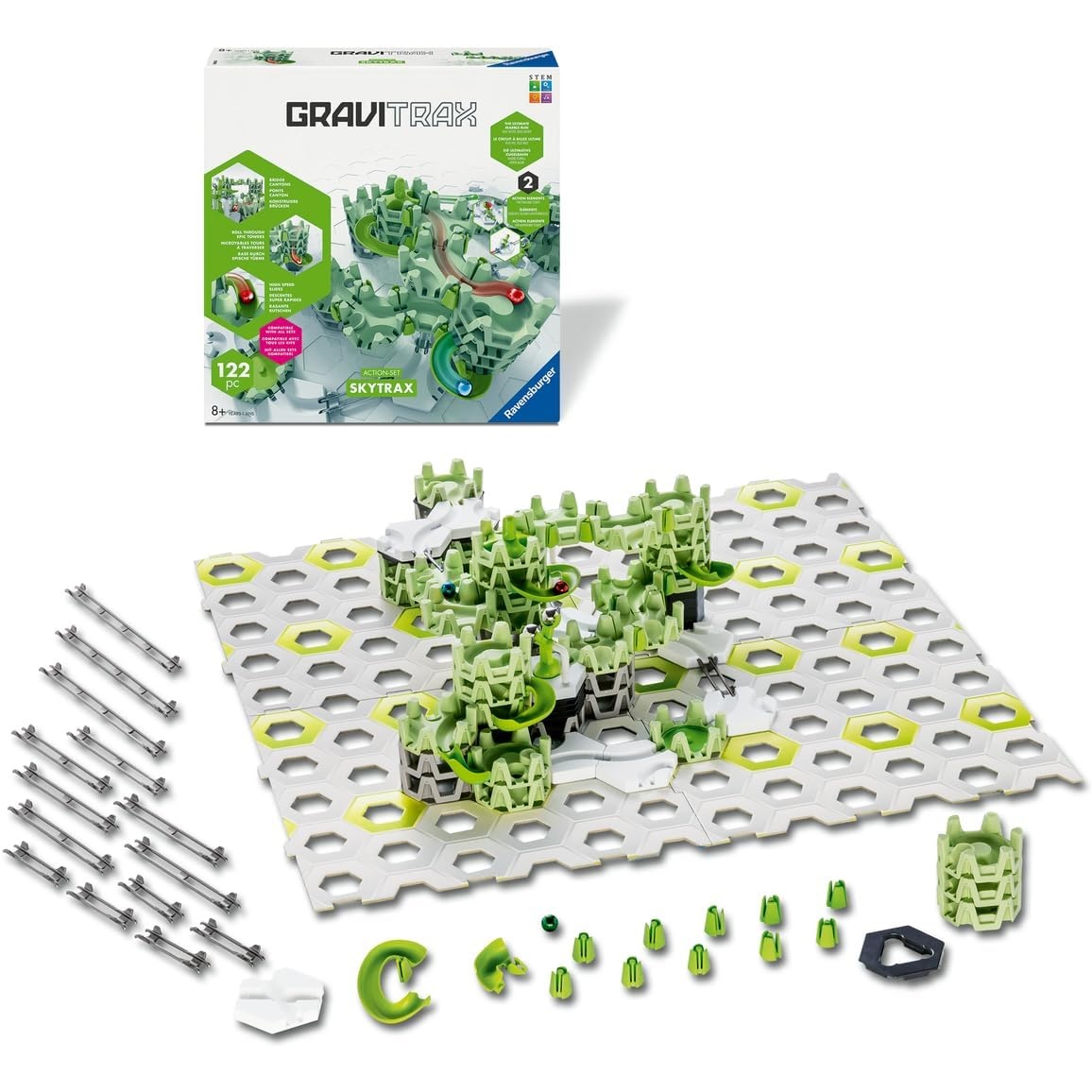 Ravensburger - Gravitrax - Starter Set 101 pièces - Circuit de Billes - Jeu de Construction Ravensburger - Gravitrax - Starter Set 101 pièces - Circuit de Billes - Jeu de Construction