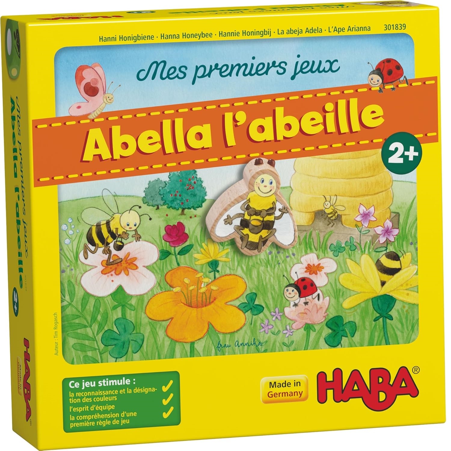 Abella la abeja, un juego de mesa de Haba, número de pieza