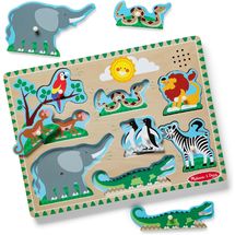 Puzzle de sonidos animales del zoológico MD00727 Melissa & Doug 1