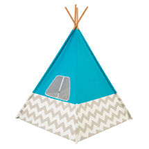 Tipi - turquesa con chevron gris y blanco KI00223-4337 Kidkraft 1