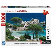 Puzzle Playa de palombaggia 1000 piezas NA009146 Nathan 1