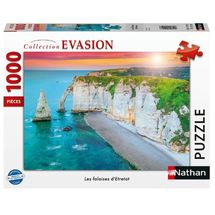Puzzle Acantilados de Etretat 1000 piezas NA009207 Nathan 1
