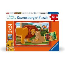 Puzzle El Rey León Disney 2x24pcs RAV-01029 Ravensburger 1