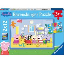 Puzzle Las aventuras de Peppa Pig 2x12 pcs RAV-05574 Ravensburger 1