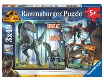 Puzzle T-Rex Jurassic World 3x49 uds RAV056569 Ravensburger 1