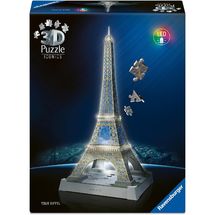 Puzzle 3D Torre Eiffel iluminada 216 piezas RAV12008024 Ravensburger 1