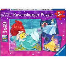 Puzzle Aventura de princesas de Disney 3x49 pcs RAV-09350 Ravensburger 1