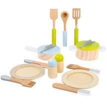 Set vajilla, ollas y sartenes para cocina infantil LE11098 Small foot company 1
