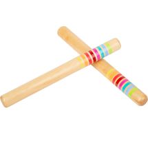 Claves de madera para música LE11496 Small Foot company 1