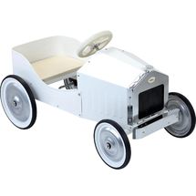 Coche de pedales de metal color marfil V1150W Vilac 1