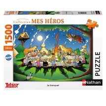 Puzzle El banquete Astérix 1500 piezas RAV-12000937 Nathan 1