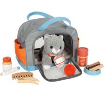 Gato con bolsa de transporte y set de cuidados LE12601 Small foot company 1