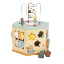 Cubo de motricidad de 7 caras Safari LE12641 Small foot company 1