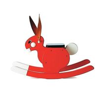 Conejo rojo balancín PL0028-1266 Playsam 1