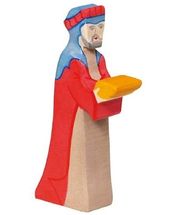 Figura Belén de Navidad - Gaspard en rojo HZ80293 Holztiger 1