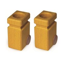 Dos contenedores de basura amarillos FA-2082 Fagus 1
