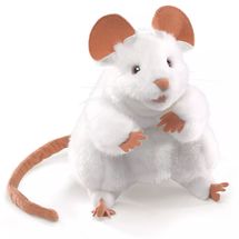 Marioneta de mano Ratón blanco FO-2219 Folkmanis 1
