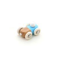 Mini coche de madera maciza azul V2317B Vilac 1