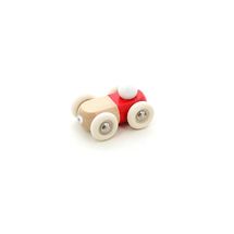 Mini coche de madera maciza rojo V2317R Vilac 1