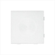 Conjunto plato cuadrado cuentas plastico blanco Midi HAMA-234 Hama 1