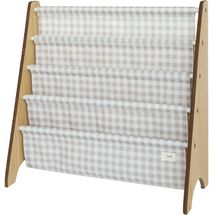 Estantería en tela reciclada con cuadros beige EFK-107-016-017 3 Sprouts 1