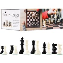 Piezas de ajedrez de plástico Rey 95 mm WJ-ECH21034 Wilson Jeux 1