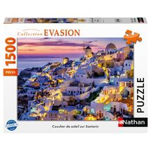 Puzzle Atardecer en Santorini 1500 piezas N12001532 Nathan 1