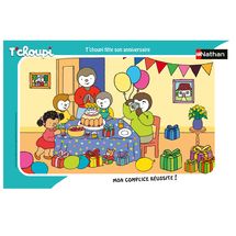 Puzzle T'choupi celebra su cumpleaños 15 piezas N86070 Nathan 1
