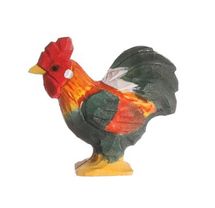 Figura gallo en madera WU-40601 Wudimals 1