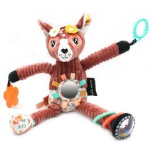 Peluche de actividad de viaje Mélimélos el ciervo DE42131 Les Déglingos 1