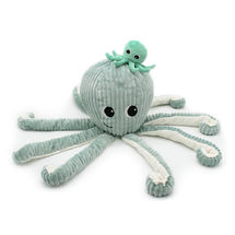 Peluche Filou pulpo verde menta Ptipotos DE74102 Les Déglingos 1