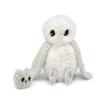 Mamá búho polar de peluche y su bebé DE76120 Les Déglingos 1