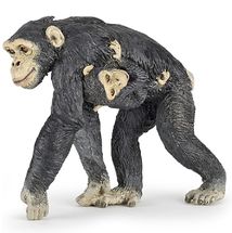 Figura de chimpancé y bebé PA50194 Papo 1