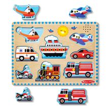 Puzzle de sonidos de madera Vehículos MD50206 Melissa & Doug 1