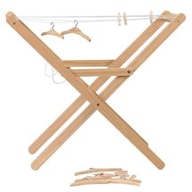 Tendedero de madera con pinzas y perchas EG511159 Egmont Toys 1