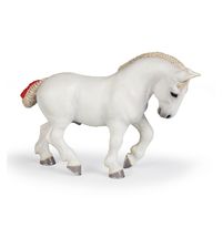 Figura percherón blanco PA-51567 Papo 1