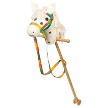 Caballo blanco de montar con riendas GK53940 Goki 1