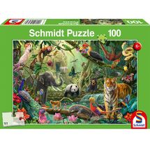 Puzzle Animales de la selva 100 pzs S-56485 Schmidt Spiele 1