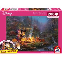 Puzzle Fogata de Mickey y Minnie 200 pzs S-56558 Schmidt Spiele 1