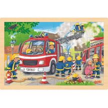 Puzzle bomberos en acción 24 piezas GK57318 Goki 1