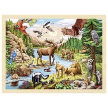 Puzzle de animales de América del Norte GK57409 Goki 1