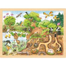 Puzzle de descubrimiento de la naturaleza GK57582 Goki 1