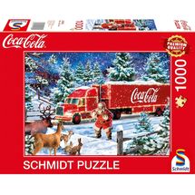 Puzzle Camión navideño de Coca Cola 1000 pzs S-57598 Schmidt Spiele 1
