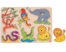 Puzzle de sonidos de animales del zoo GK57862 Goki 1