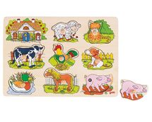 Puzzle de sonidos de animales de granja GK57895 Goki 1