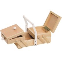 Caja de costura con asa blanca GK58415 Goki 1