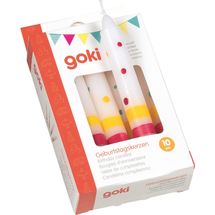 Juego de 10 velas de cumpleaños GK60855 Goki 1