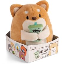 Peluche Perro Hiro 16 cm con bubble tea NI-61152 Nici 1