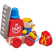 Vehículo de bomberos, con velcro 7 piezas SE62077 Selecta 1