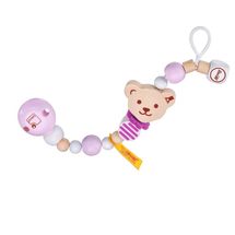 Cadenita porta chupete oso Steiff rosa SE64302 Selecta 1